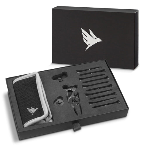 SWIFTEE Premium Golf Gift Set – 7-in-1 Multi Tool, Tees, Ball Marker & Towel