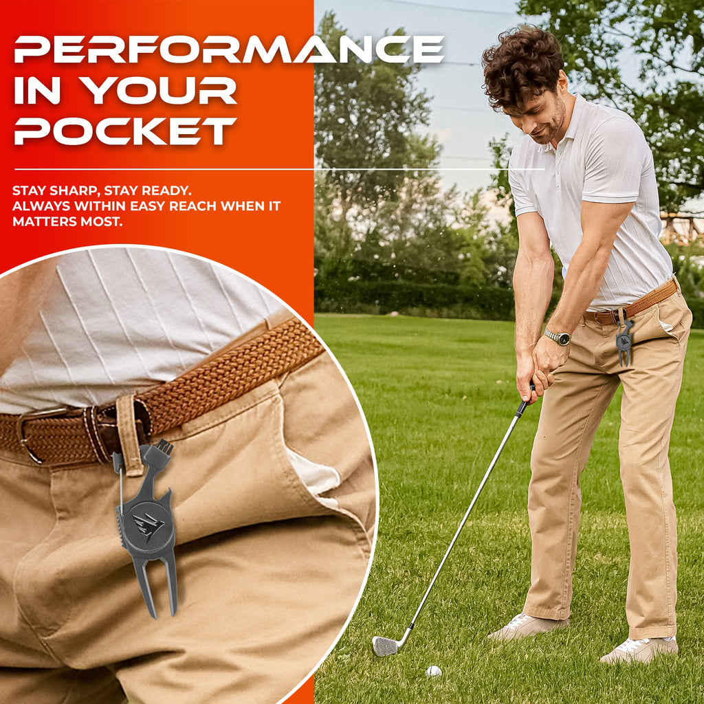 SWIFTEE Premium Golf Gift Set – 7-in-1 Multi Tool, Tees, Ball Marker & Towel