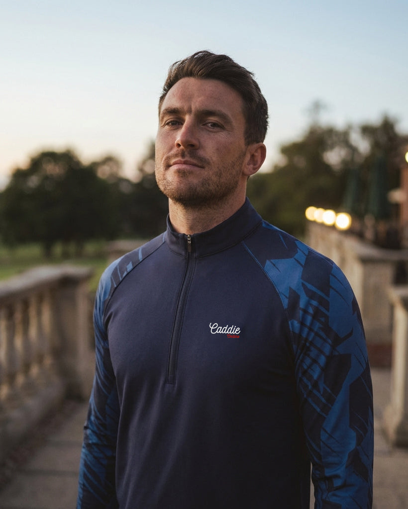 Midnight Geo Men's Performance Quarter Zip