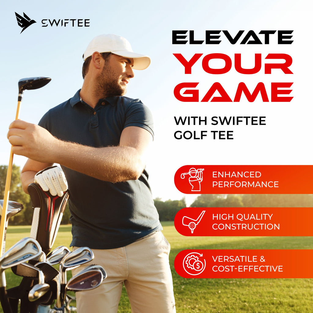 SWIFTEE 10° Premium Golf Tees 83mm – Green 10 Pack Performance Tees