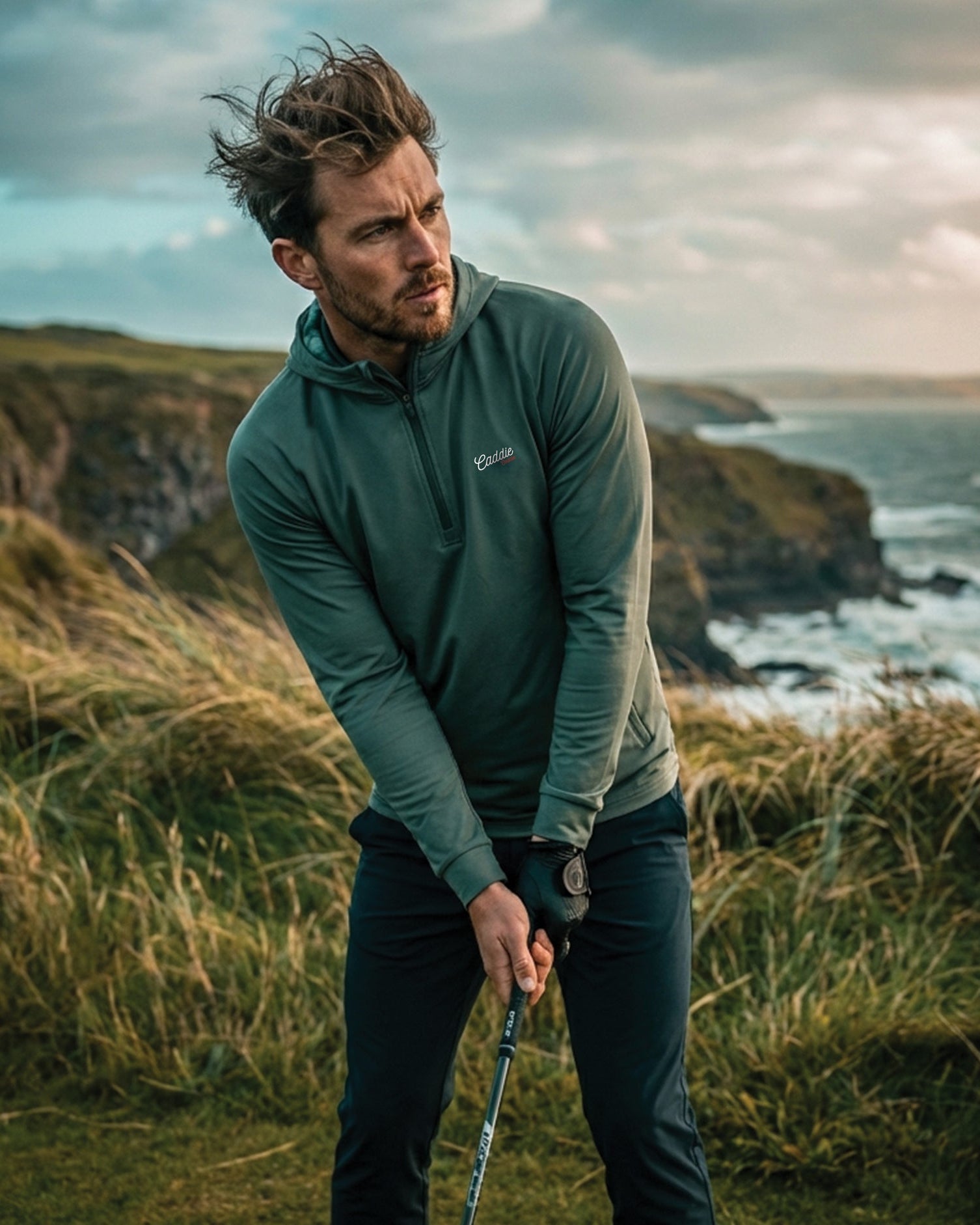 Fairway Camo Mens Performance Hoodie