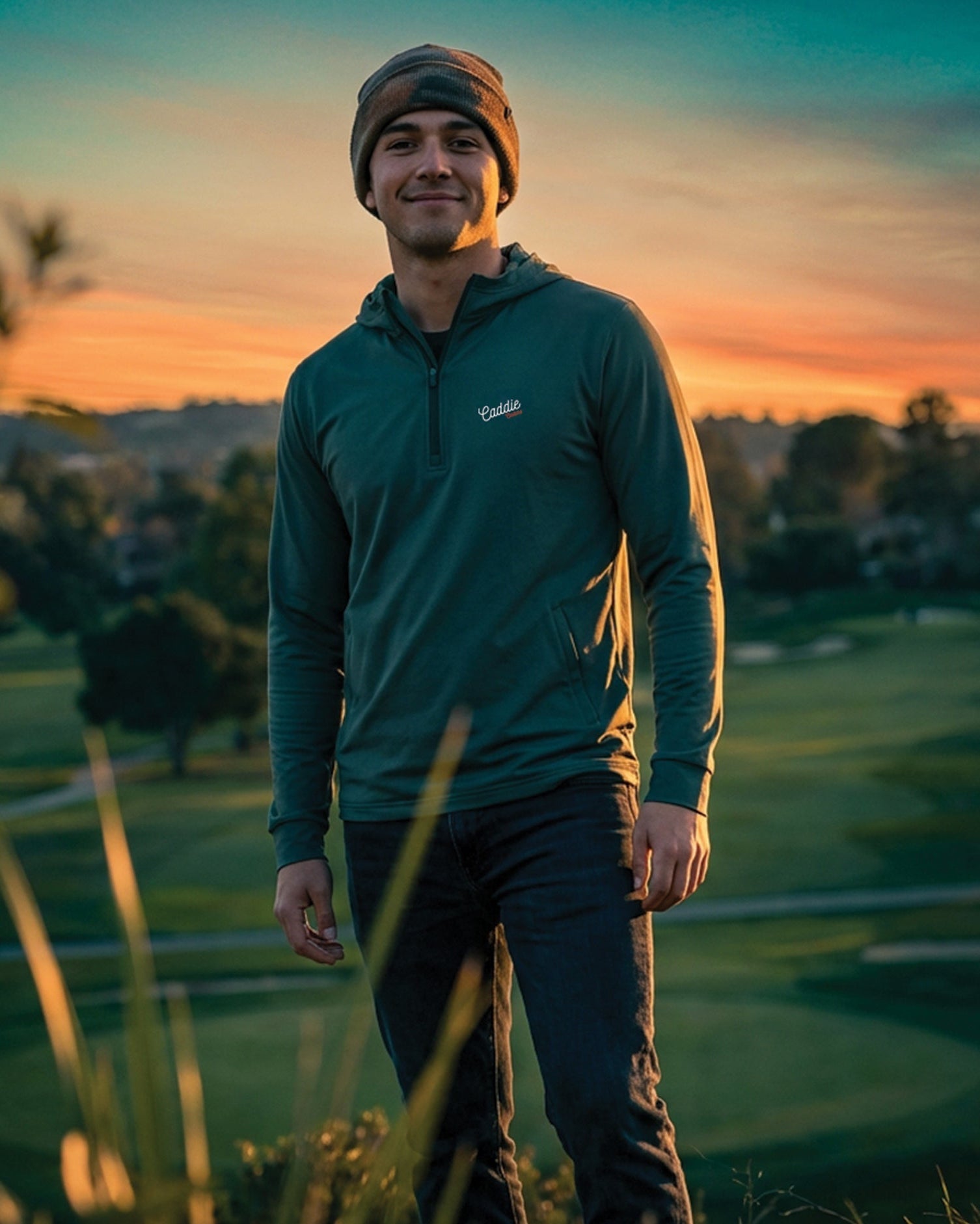 Fairway Camo Mens Performance Hoodie