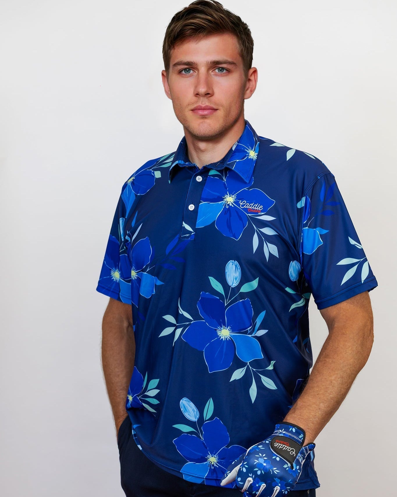 Azure Petal Performance Golf Polo