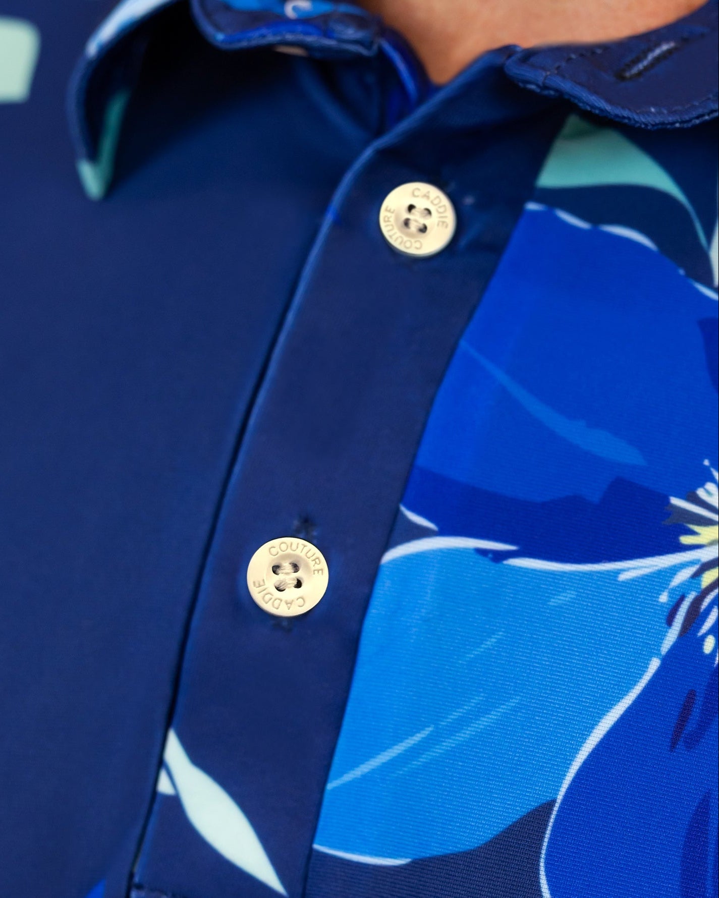 Azure Petal Performance Golf Polo