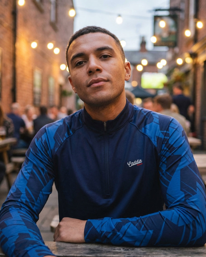 Midnight Geo Men's Performance Quarter Zip